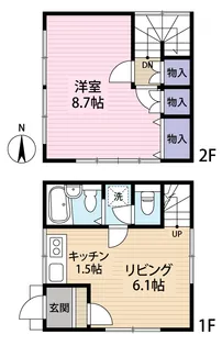 宮城県仙台市若林区木ノ下4【一戸建】の間取り