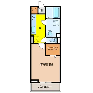岐阜県大垣市中野町5【アパート】の間取り