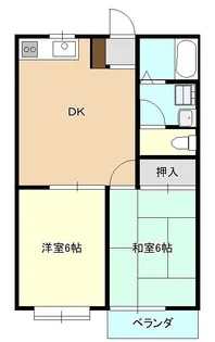 ガーデンハイツHARA【2階】の間取り
