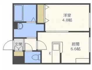 フレグランスコート【5階】の間取り