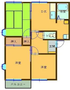 コーポ静【1階】の間取り