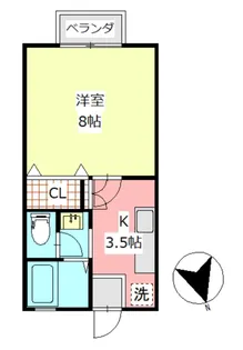 ゆとりす小川 2号棟【2階】の間取り