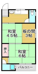 嶋川マンション【3階】の間取り