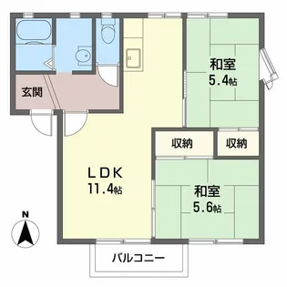 メゾンクレール【2階】の間取り