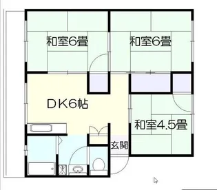 岡マンションB【3階】の間取り
