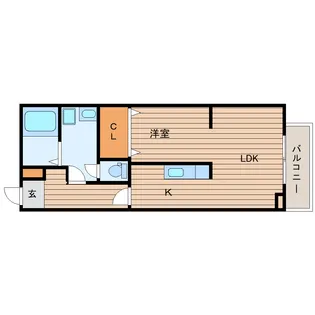 メリディアン川平伍番館【1階】の間取り