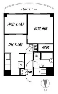サンローゼ津田III【2階】の間取り