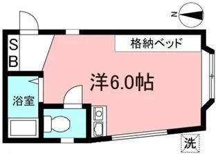 東京都三鷹市中原3【アパート】の間取り
