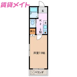 プチメゾン野田【1階】の間取り