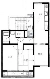 2LDKの間取り画像