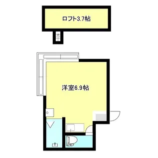 シェルコート若松町【3階】の間取り
