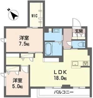 アンジュール【2階】の間取り