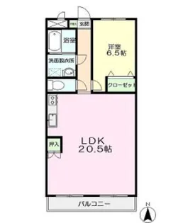 茨城県牛久市中央2【マンション】の間取り