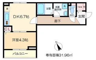 東京都足立区千住4【マンション】の間取り