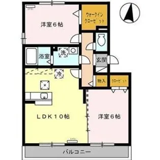 グラス ウィン【1階】の間取り