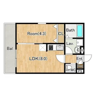 ジーメゾン柏西原【1階】の間取り
