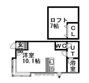 oheyado南円山1st(A棟)【1階】の間取り