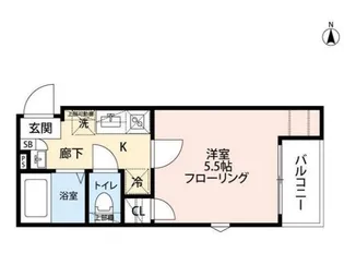 東京都大田区東蒲田2【アパート】の間取り