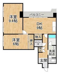 シャトー帯広【5階】の間取り