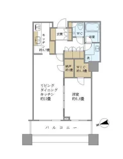 東京都港区白金1【マンション】の間取り