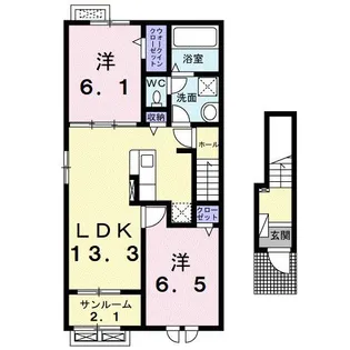 カインドハウスIV【2階】の間取り