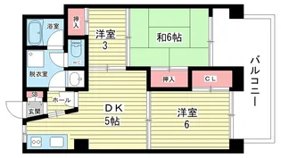 大阪府豊中市岡上の町2【マンション】の間取り