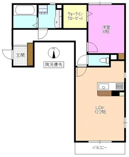 1LDKの間取り画像