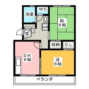 いほざきハイツ【1階】の間取り