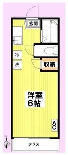 ベルハウス南台【1階】の間取り