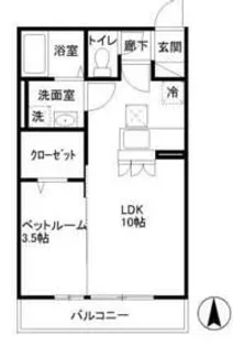 グランドソレーユ【3階】の間取り