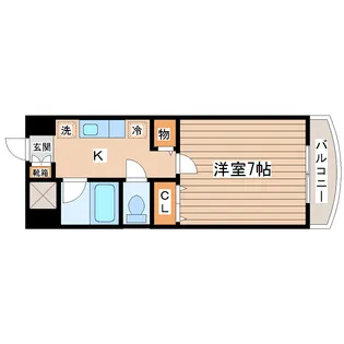 リバーシティ上杉【4階】の間取り