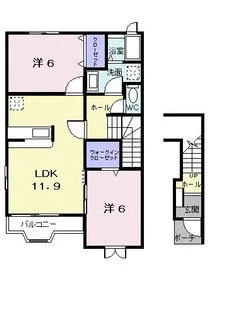 グレイスai【2階】の間取り