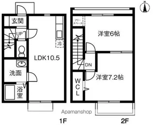 茨城県小美玉市羽鳥【一戸建】の間取り