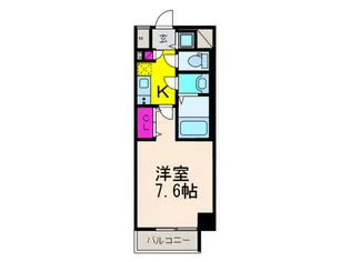 ウインズコート江坂東【7階】の間取り