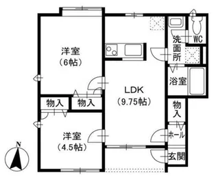 エクセレントハイツ【1階】の間取り