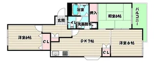 兵庫県尼崎市南武庫之荘2【マンション】の間取り