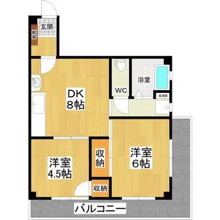 フラーンジュ【5階】の間取り