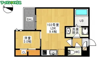 GRANDTIC リゲル A【1階】の間取り