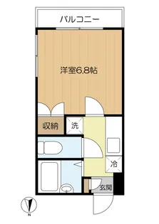 アステラス烏山【1階】の間取り