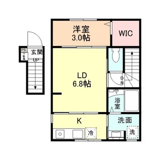INTEGRAL羽広【2階】の間取り