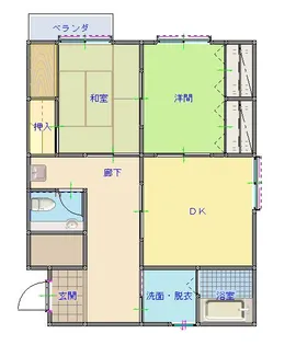 ハイムながもと【4階】の間取り