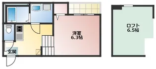 グロリア東海通【2階】の間取り