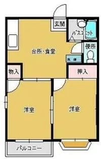 スウィートタウン王子台【2階】の間取り