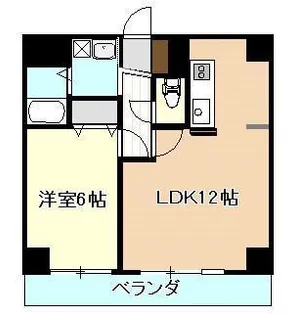 デリスガーデン女池【3階】の間取り