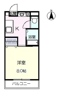 グリーングラス【1階】の間取り