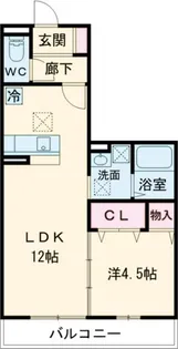 サンハイツ【3階】の間取り
