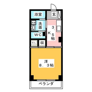 松マンション【2階】の間取り