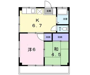 第一タカラマンション【2階】の間取り