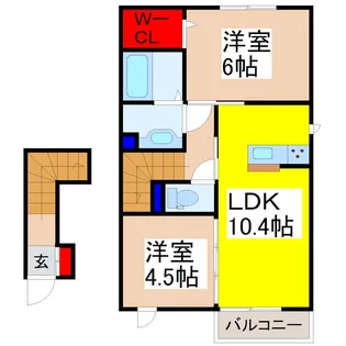 コーポファミーユ【2階】の間取り