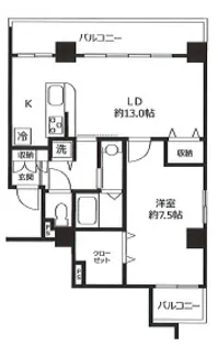 東京都豊島区要町2【マンション】の間取り